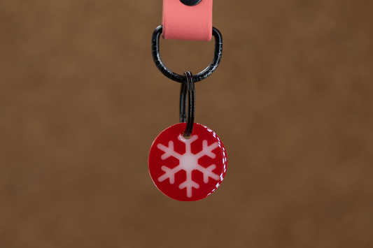 Hondenpenning Snowflake Noel